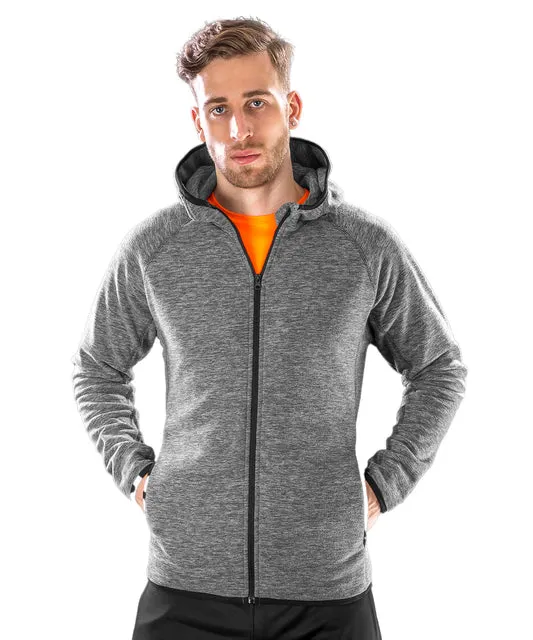 Grey microfleece hoodie