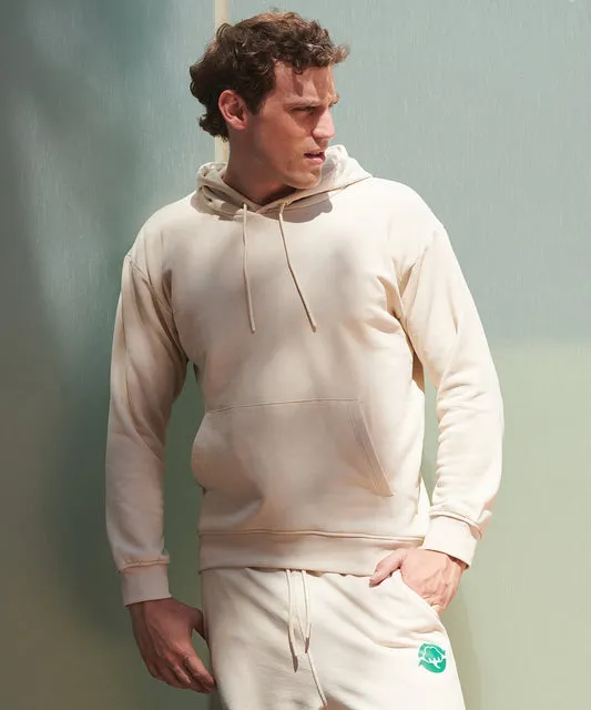 Cream unisex sustainable fashion hoodie